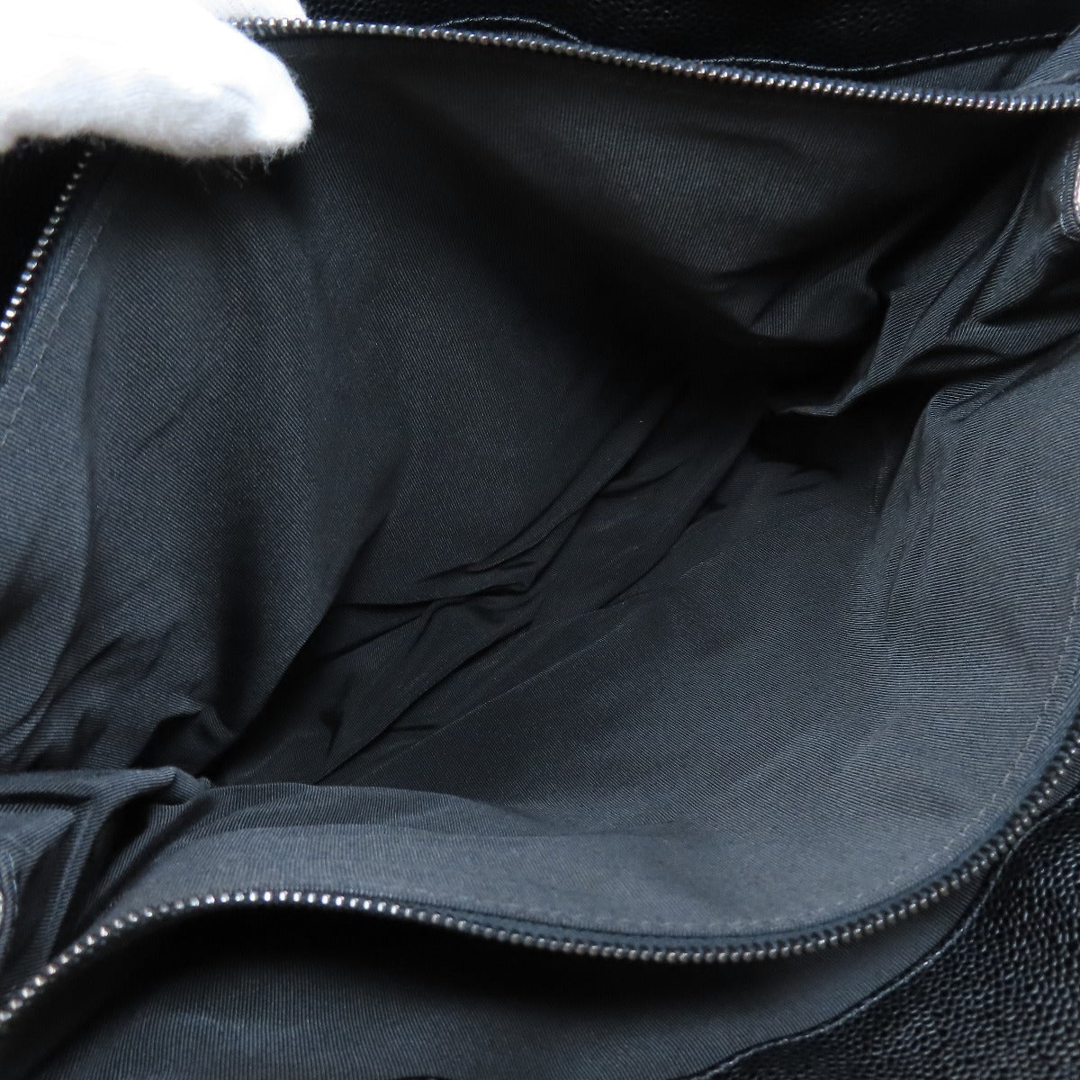 Chanel Cocomark Tote Bag Black Caviar Skin