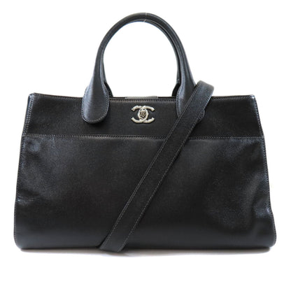 Chanel Coco Mark Silver Metal Fittings 2way Handbag