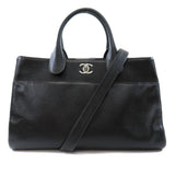 Chanel Coco Mark Silver Metal Fittings 2way Handbag