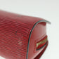 LOUIS VUITTON Epi Dauphine PM Pouch Red M48447 LV Auth 55457