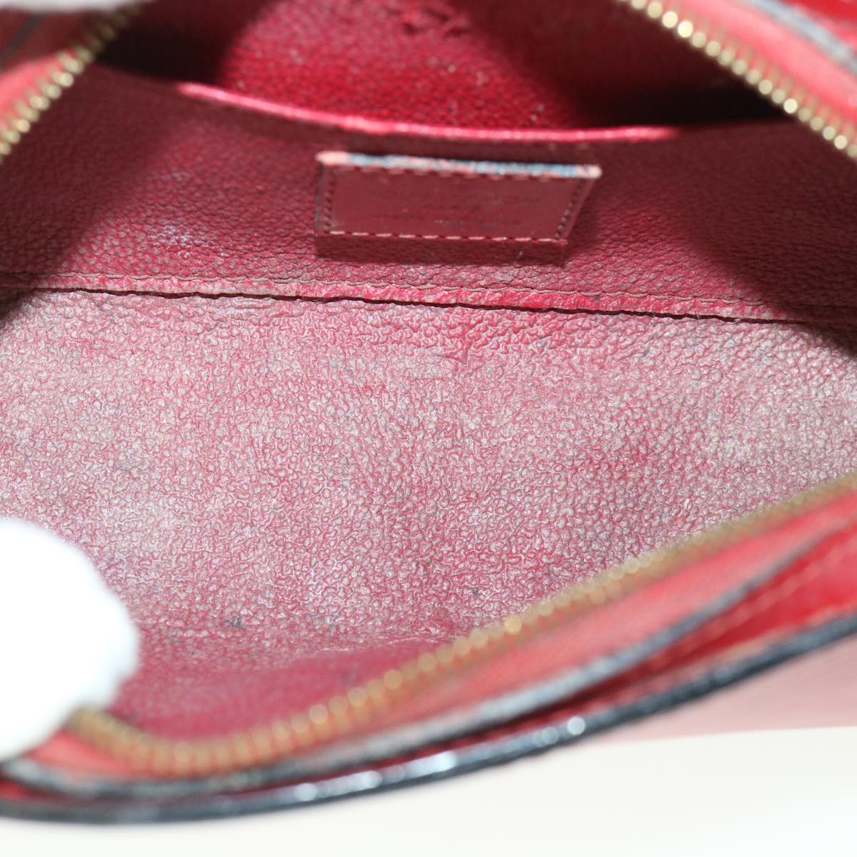 LOUIS VUITTON Epi Dauphine PM Pouch Red M48447 LV Auth 55457