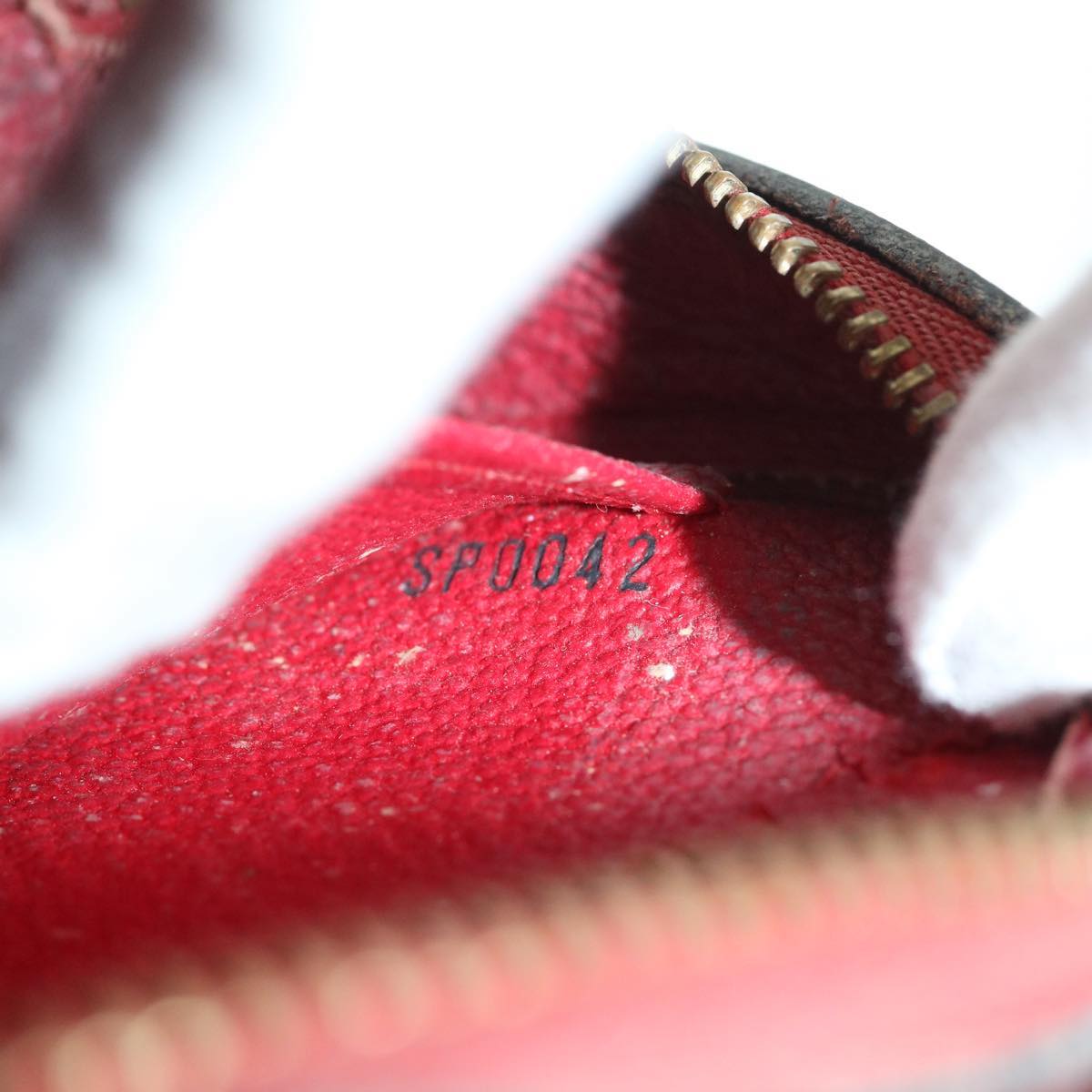 LOUIS VUITTON Epi Dauphine PM Pouch Red M48447 LV Auth 55457