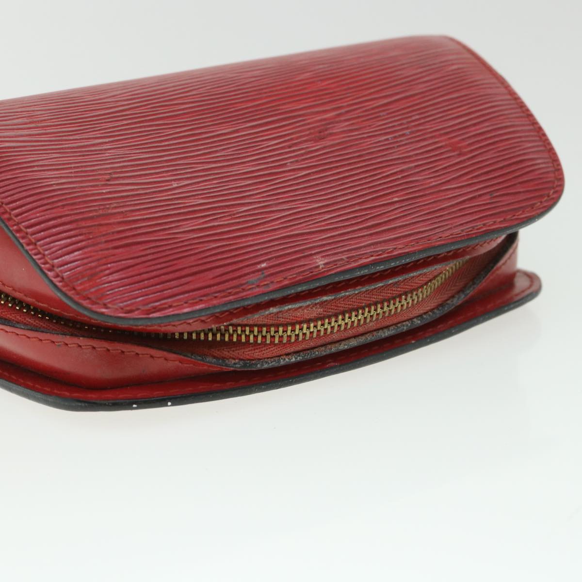 LOUIS VUITTON Epi Dauphine PM Pouch Red M48447 LV Auth 55457