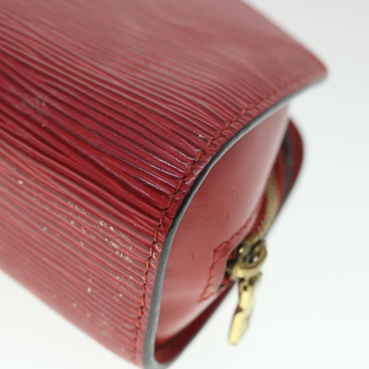 LOUIS VUITTON Epi Dauphine PM Pouch Red M48447 LV Auth 55457