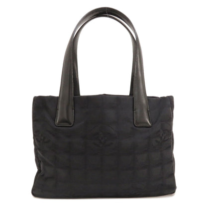 Chanel New Travel Line PM Tote Bag Nylon Jacquard Black