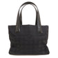 Chanel New Travel Line PM Tote Bag Nylon Jacquard Black