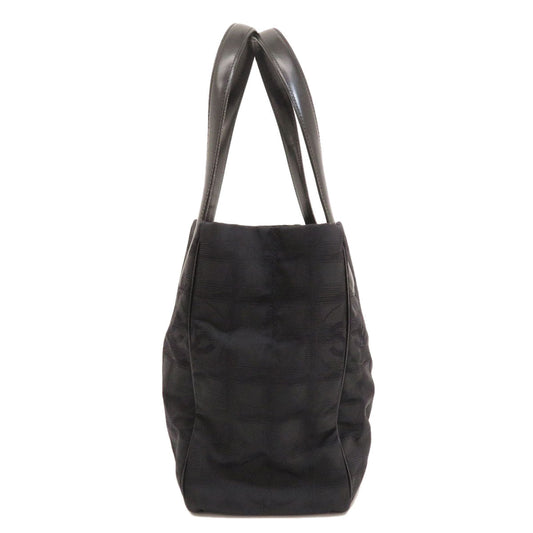 Chanel New Travel Line PM Tote Bag Nylon Jacquard Black