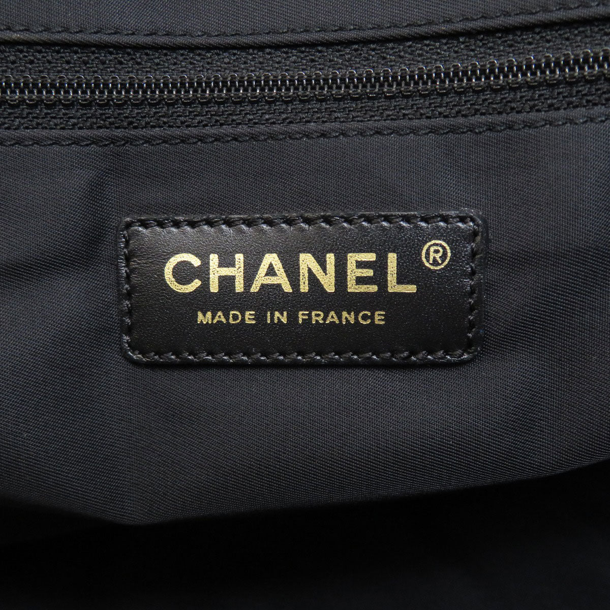 Chanel New Travel Line PM Tote Bag Nylon Jacquard Black