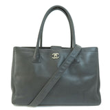 Chanel Cocomark 2way Tote Bag Caviar Skin Gray