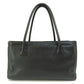 Chanel Executive Silver Hardware Tote Bag Calf Black