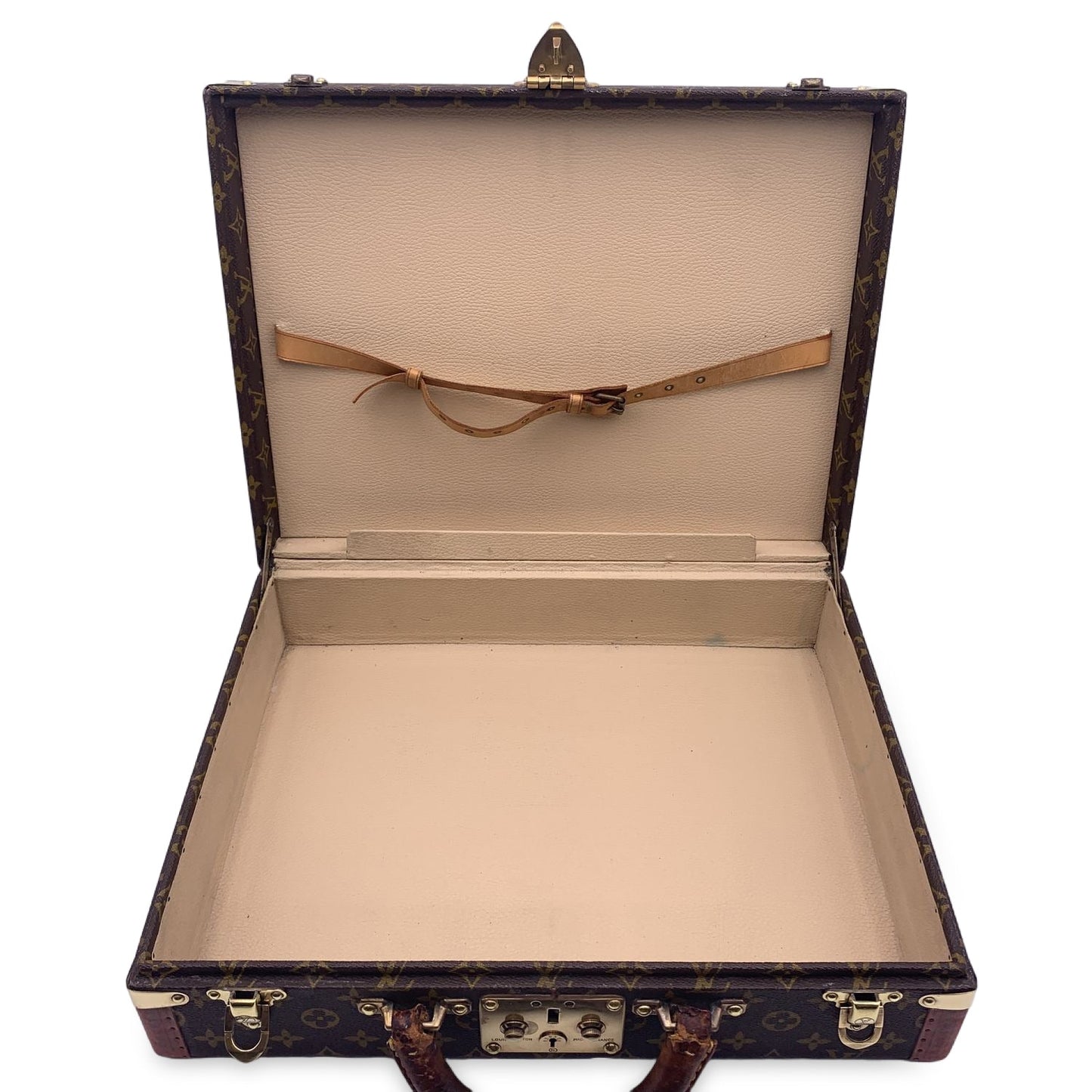LOUIS VUITTON   Monogram President Hard Case Briefcase Bag