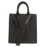 Louis Vuitton Sac Plat Handbag Taurillon Black