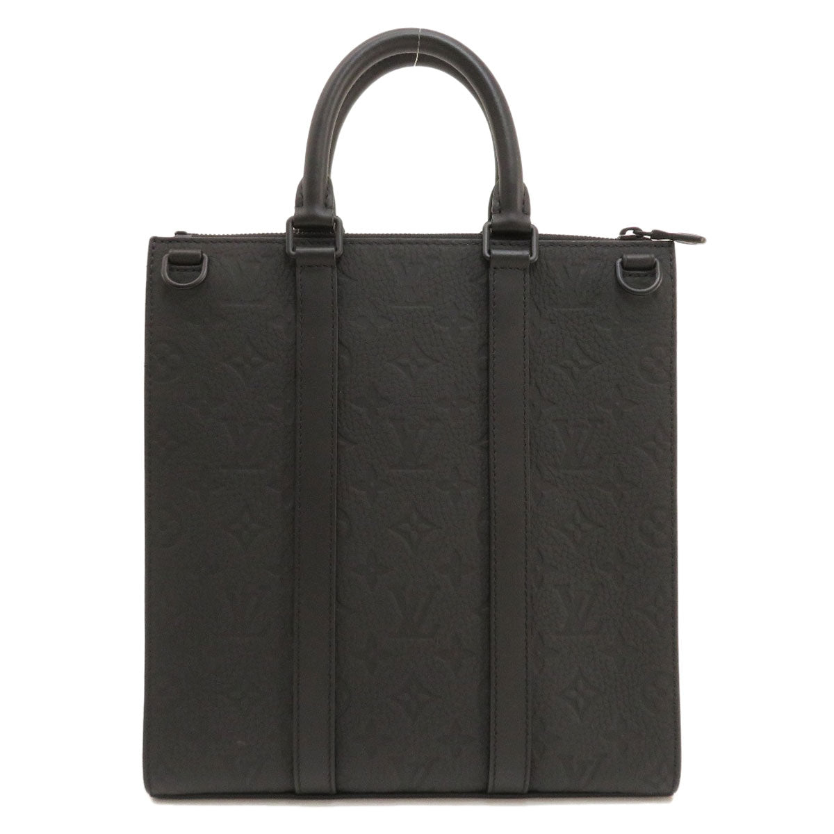 Louis Vuitton Sac Plat Handbag Taurillon Black