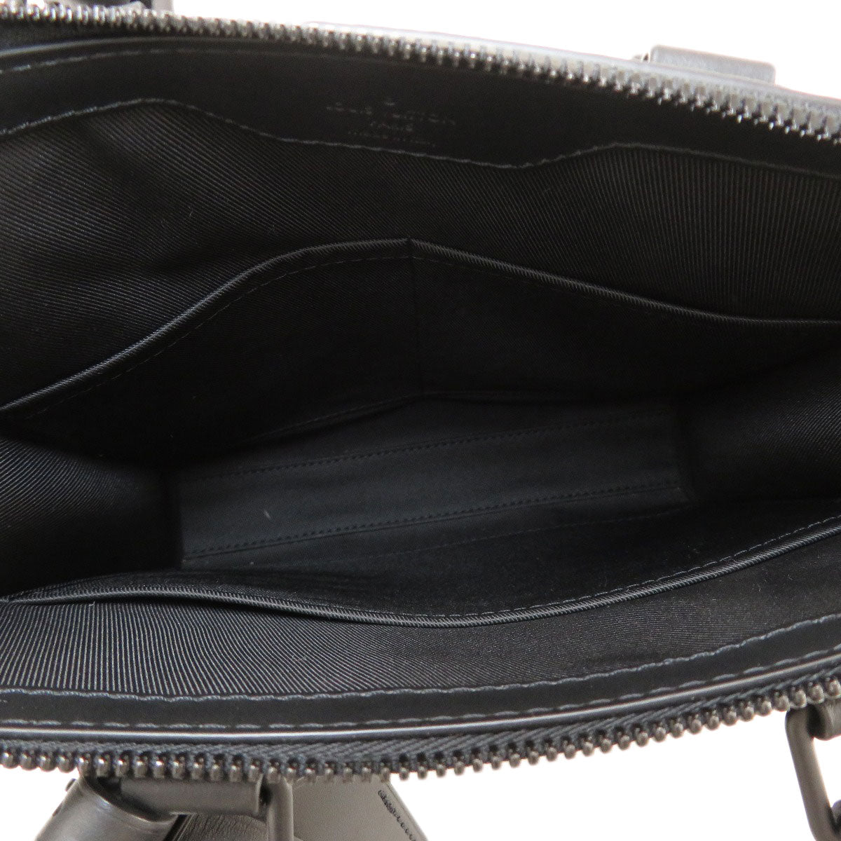 Louis Vuitton Sac Plat Handbag Taurillon Black