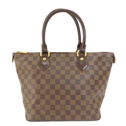 Louis Vuitton Saleya PM Damier Ebene Tote Bag Canvas