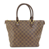 Louis Vuitton Saleya PM Damier Ebene Tote Bag Canvas