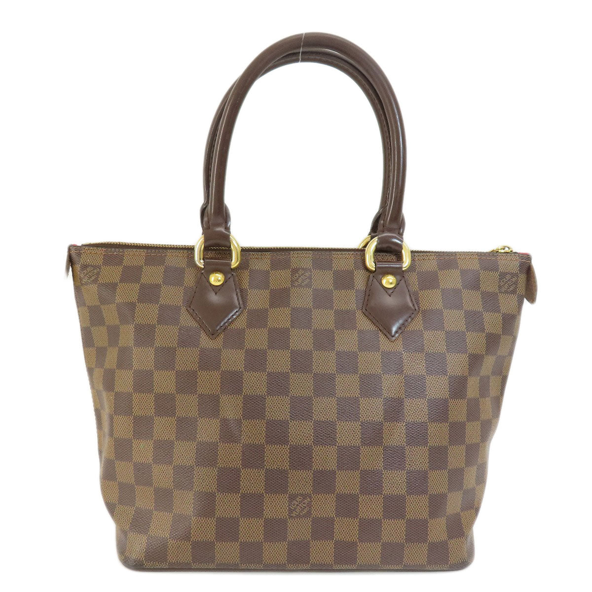 Louis Vuitton Saleya PM Damier Ebene Tote Bag Canvas