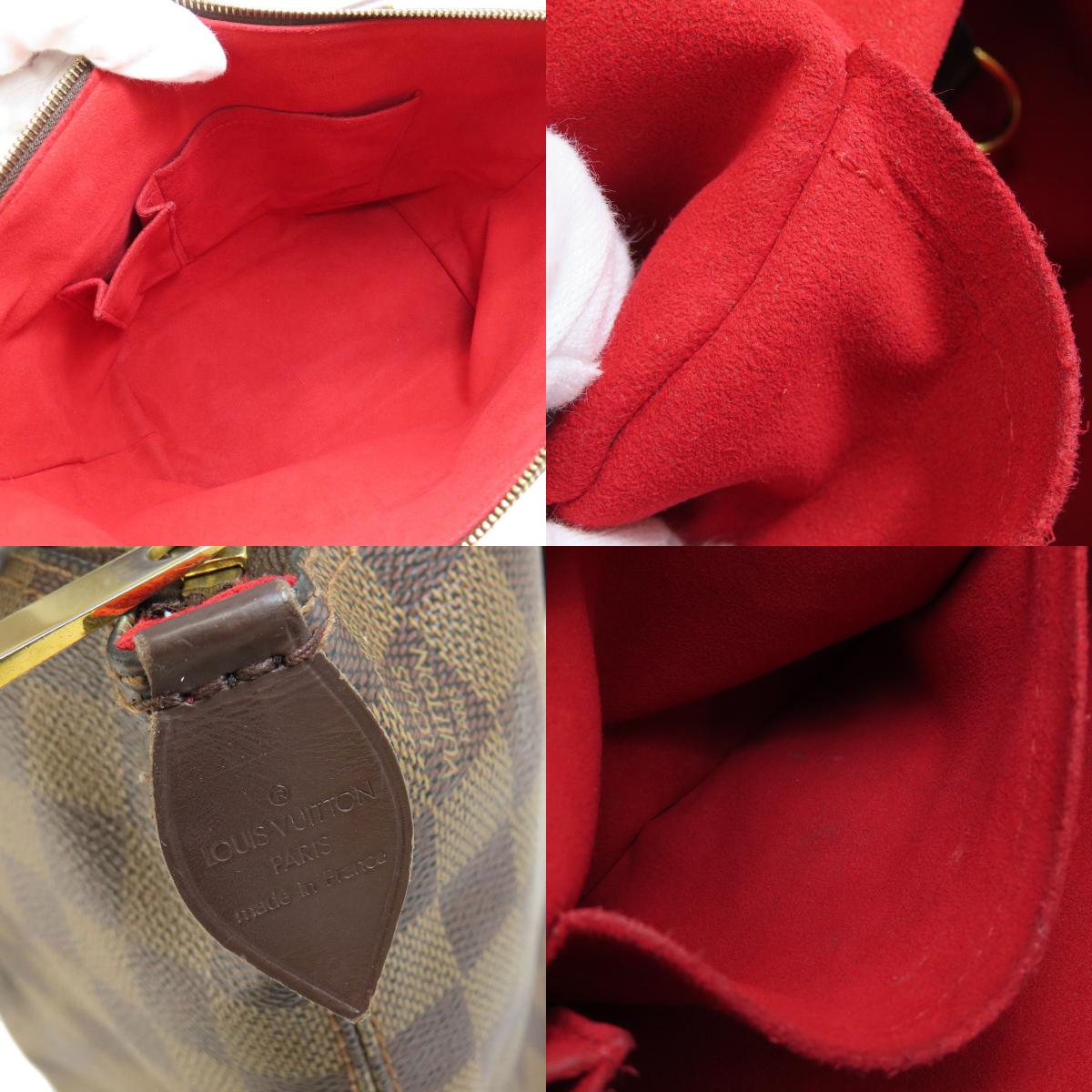 Louis Vuitton Saleya PM Damier Ebene Tote Bag Canvas