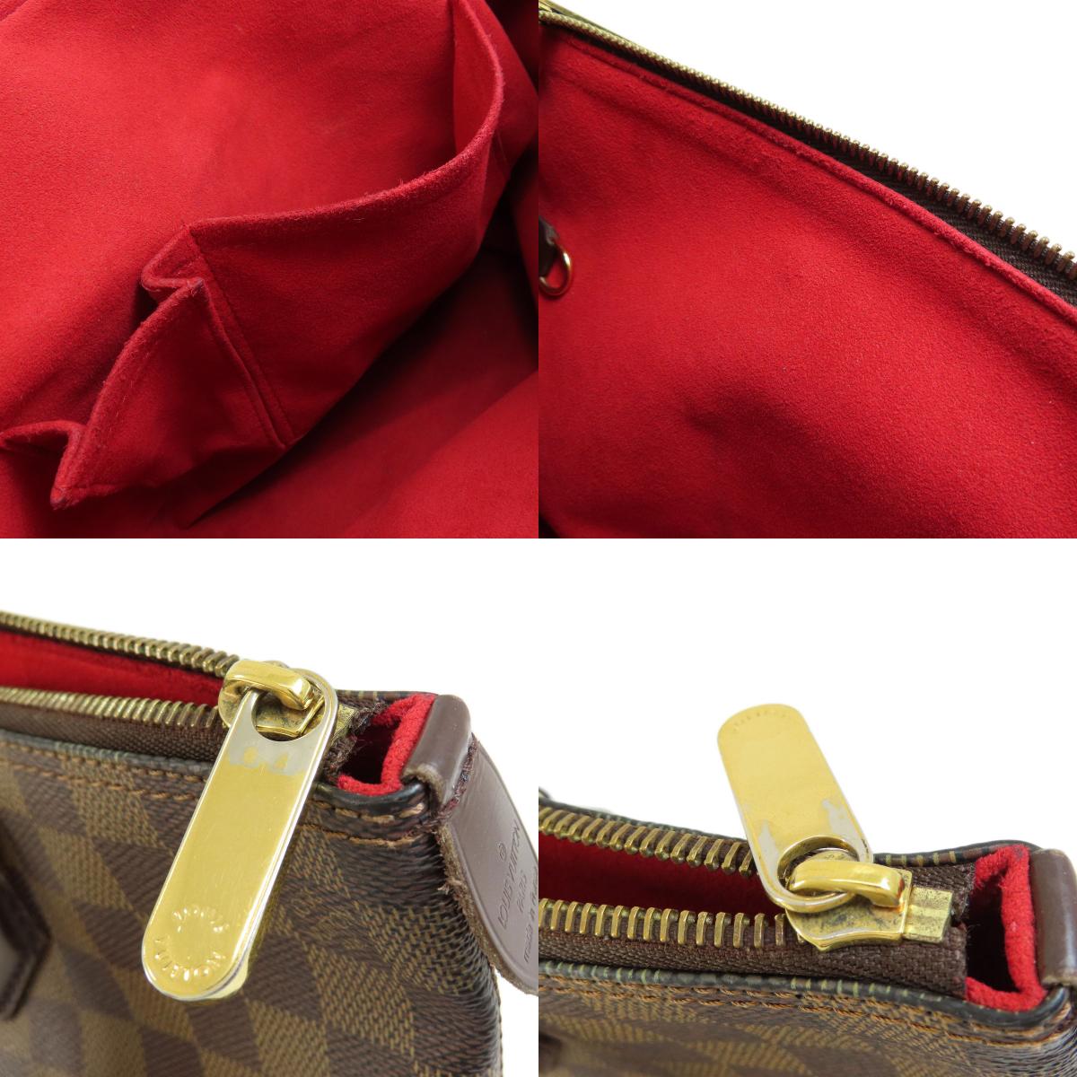 Louis Vuitton Saleya PM Damier Ebene Tote Bag Canvas