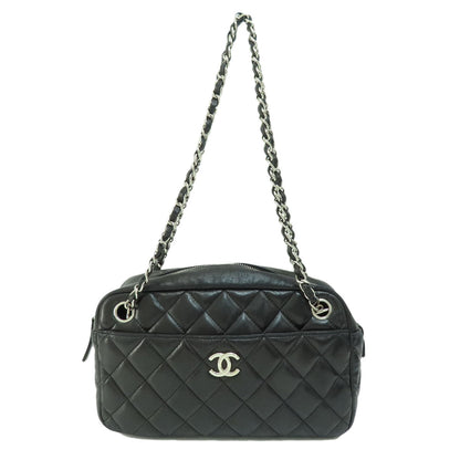 Chanel Matelasse Coco Mark Silver Hardware Handbag Lambskin