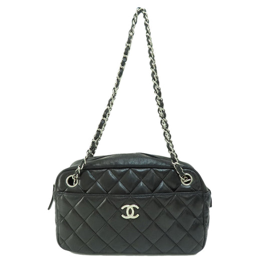Chanel Matelasse Coco Mark Silver Hardware Handbag Lambskin