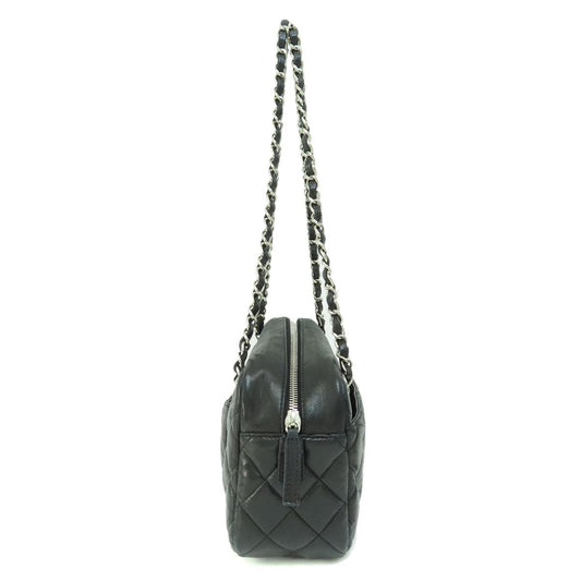 Chanel Matelasse Coco Mark Silver Hardware Handbag Lambskin