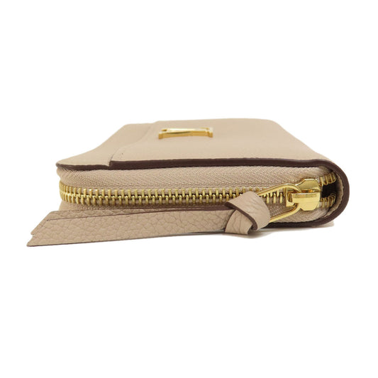 Louis Vuitton Zippy Lockme Greige Long Wallet Taurillon