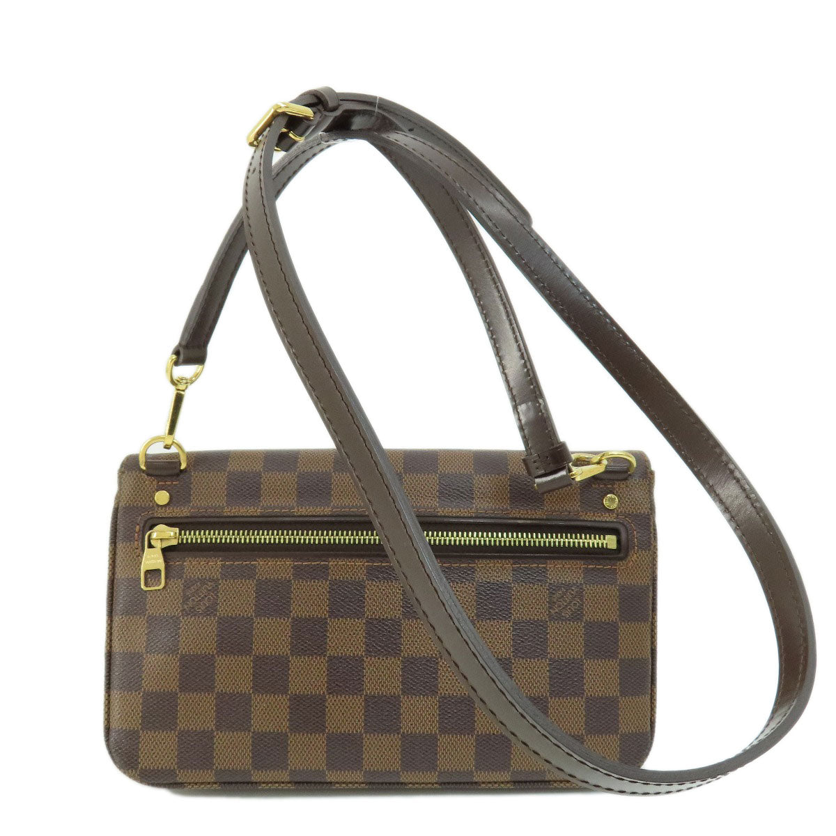 Louis Vuitton Hoxton PM Damier Ebene Shoulder Bag Canvas