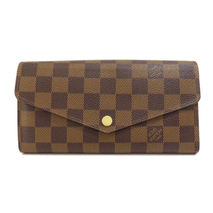 Louis Vuitton Portefeuille Sarah Damier Ebene Long Wallet