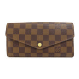 Louis Vuitton Portefeuille Sarah Damier Ebene Long Wallet