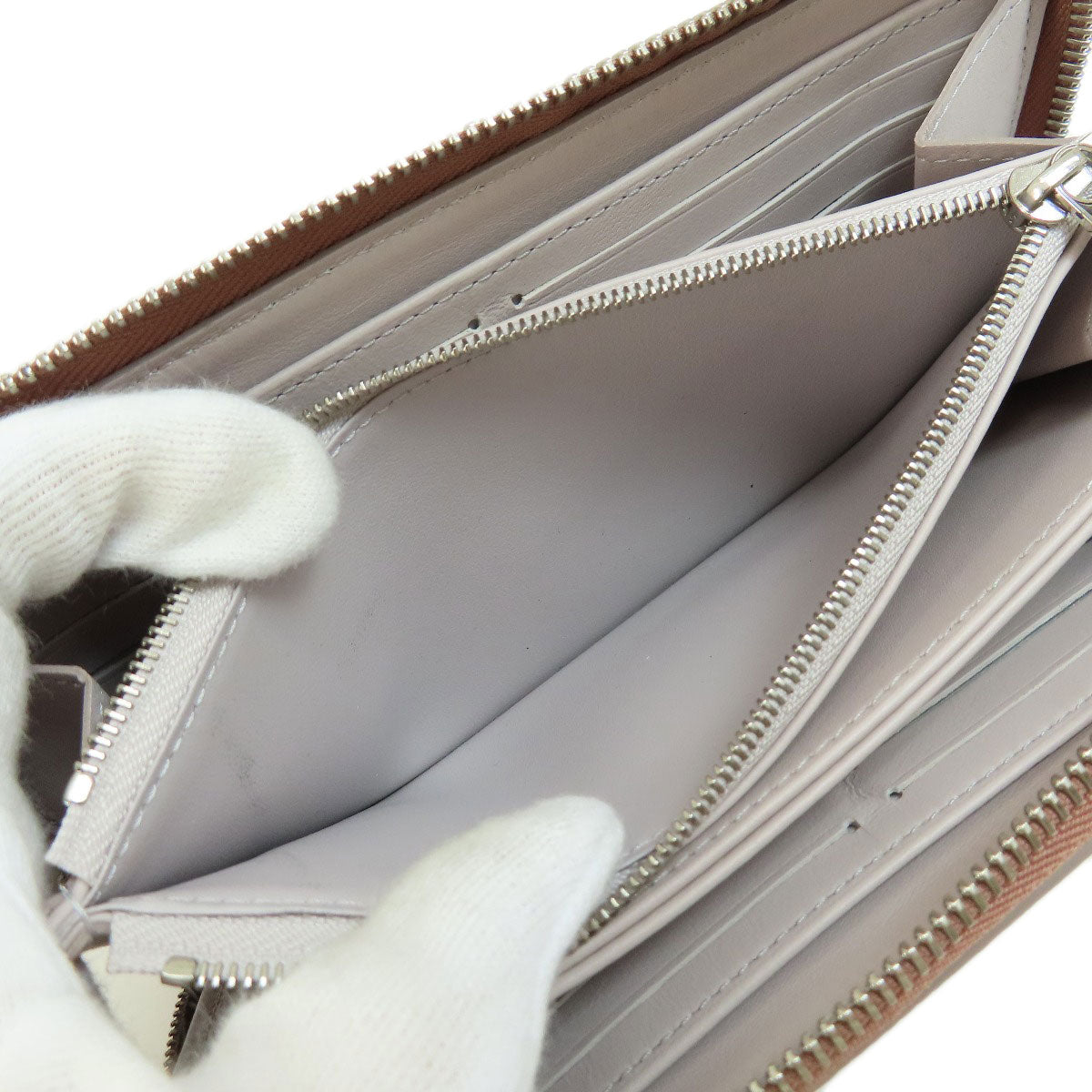 Louis Vuitton Zippy Wallet Magnolia Long Coin Purse Mahina Leather
