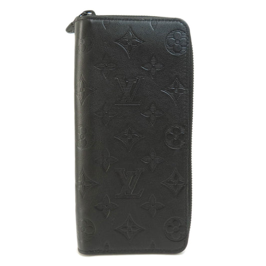 Louis Vuitton Zippy Vertical Monogram Shadow Long Wallet Coin Purse