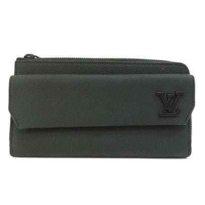 Louis Vuitton Zippy Aerogram Noir Long Wallet Leather
