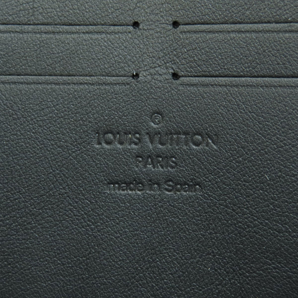 Louis Vuitton Zippy Aerogram Noir Long Wallet Leather