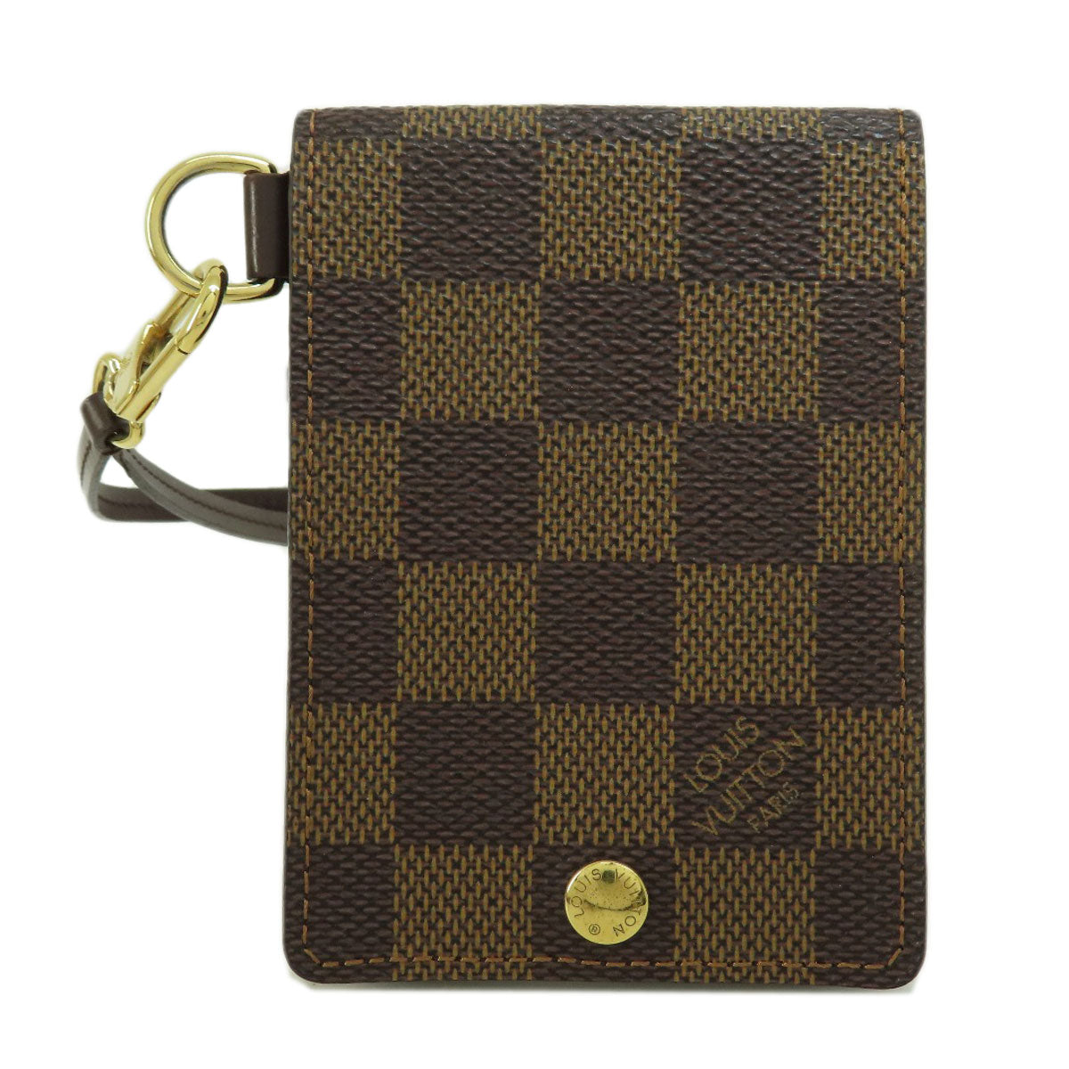 Louis Vuitton Porte Cult ID Bandouliere Damier Ebene Card Case