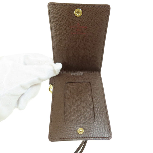 Louis Vuitton Porte Cult ID Bandouliere Damier Ebene Card Case