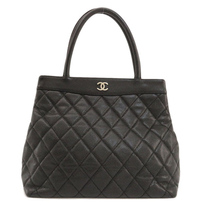 Chanel Matelasse Coco Mark Silver Metal Fittings Tote Bag
