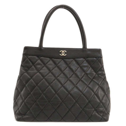 Chanel Matelasse Coco Mark Silver Metal Fittings Tote Bag