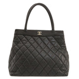 Chanel Matelasse Coco Mark Silver Metal Fittings Tote Bag