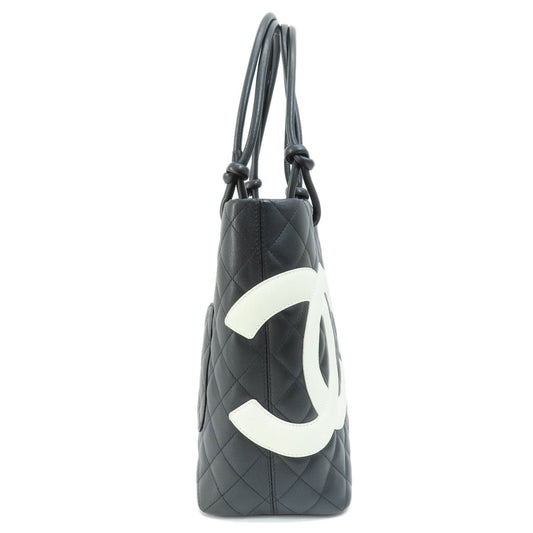 Chanel Cambon Line Tote Bag Calf Black