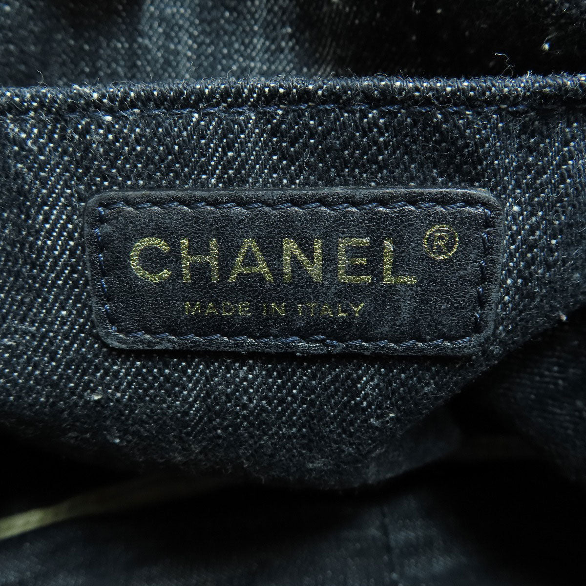 Chanel Coco Mark Gold Metal Fittings Shoulder Bag Denim