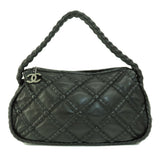 Chanel Cocomark Silver Metal Fittings Handbag Lambskin