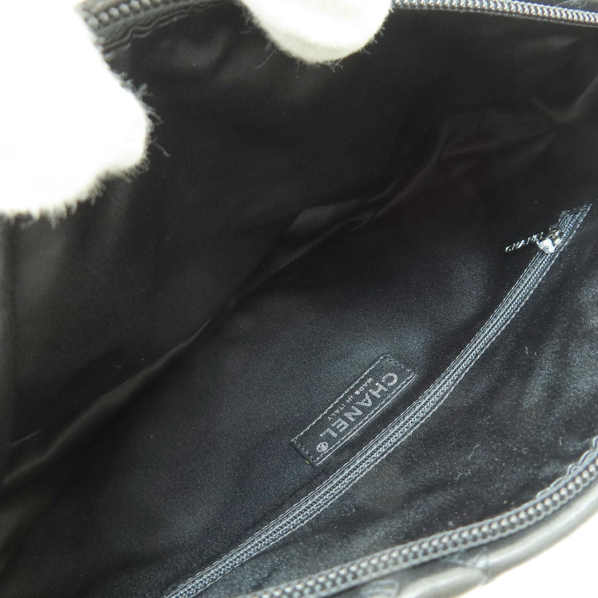 Chanel Cocomark Silver Metal Fittings Handbag Lambskin