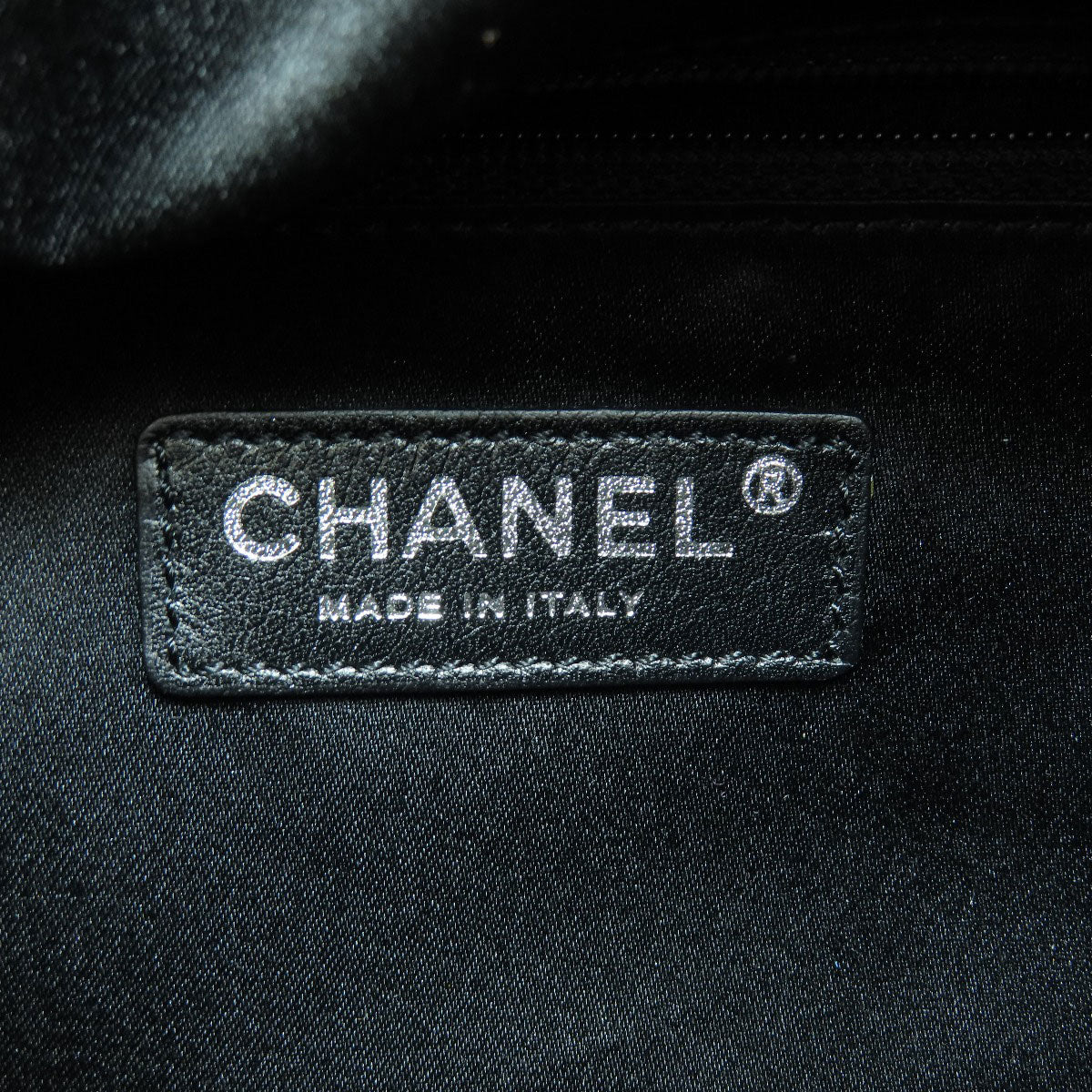 Chanel Cocomark Silver Metal Fittings Handbag Lambskin