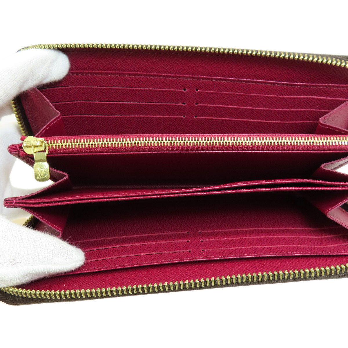 Louis Vuitton Zippy Monogram Fuchsia Long Wallet