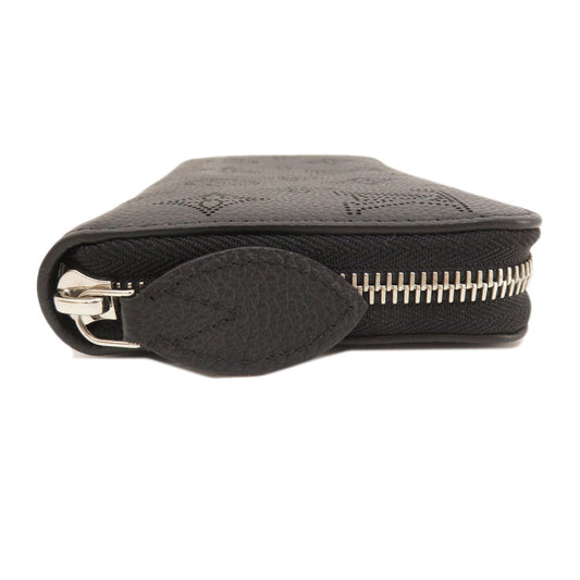 Louis Vuitton Zippy Noir Long Wallet Coin Purse Mahina Leather