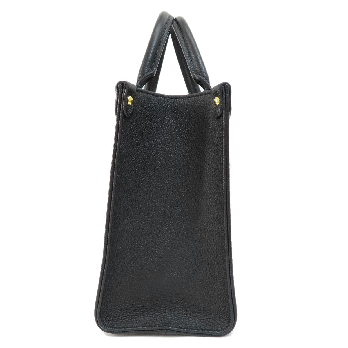 Louis Vuitton On The Go PM Black Beige Handbag Amplant Monogram