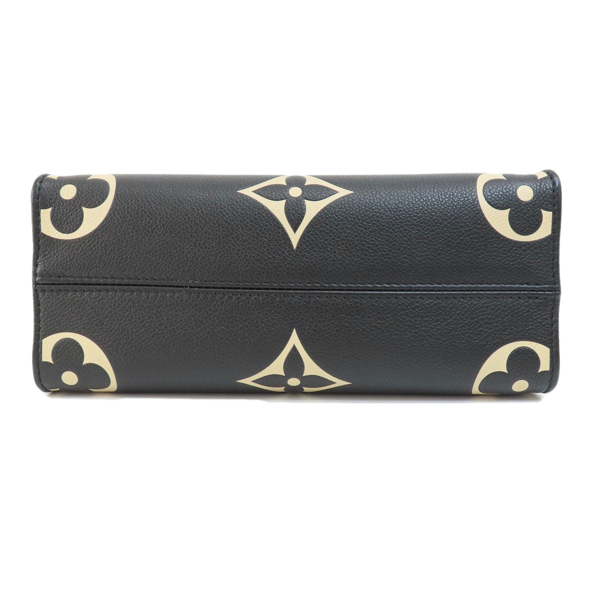 Louis Vuitton On The Go PM Black Beige Handbag Amplant Monogram