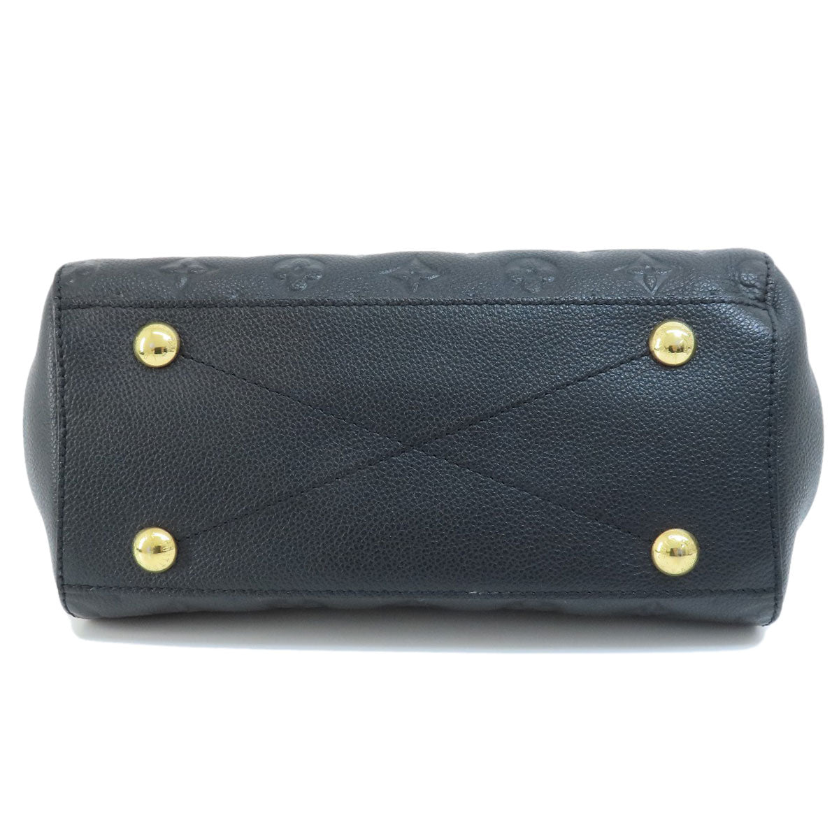Louis Vuitton Montaigne BB Noir Handbag Amplant Black