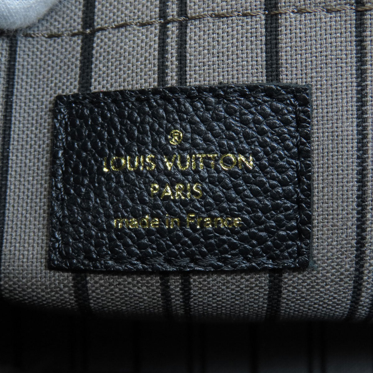 Louis Vuitton Montaigne BB Noir Handbag Amplant Black